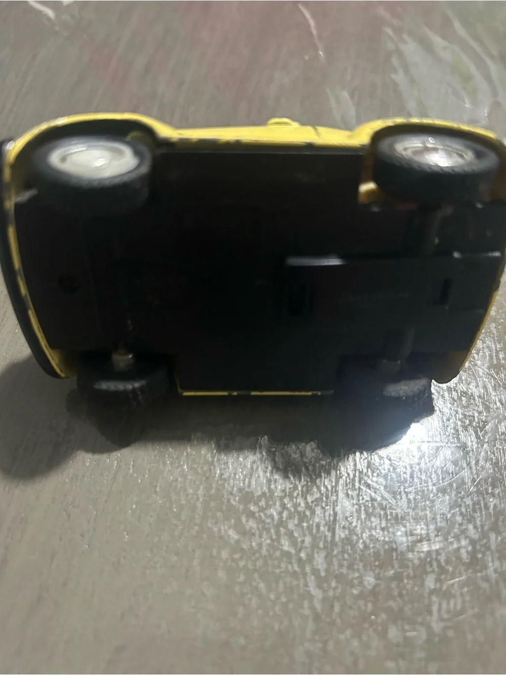 Yellow Vintage Style Kids Toy Car - Classic Beetle Look